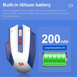 خرید موس Redragon Woki - بی‌سیم - سفید/آبی